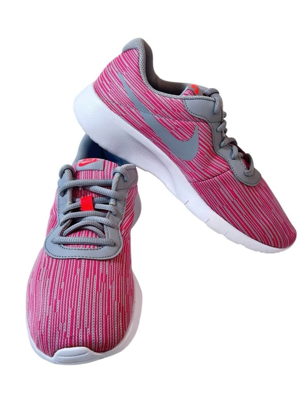 Nike Tanjun SE Hot Punch Grey Wolf White Youth Size 7 New